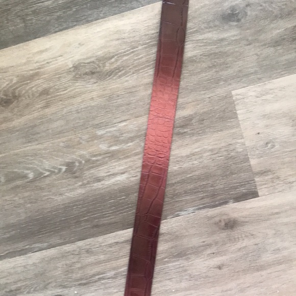 Garuglier’s leather belt XL maroon purple stones silver buckle made in … - Picture 8 of 17